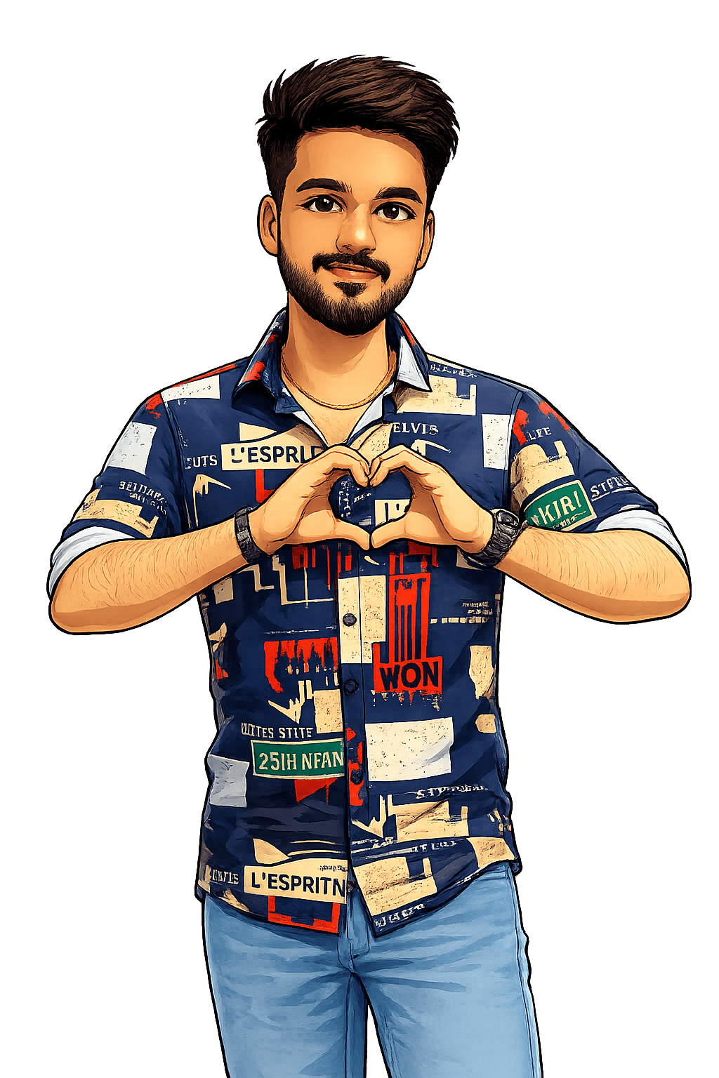 Kousigan - heart gesture